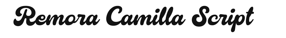 Remora Camilla Script font preview