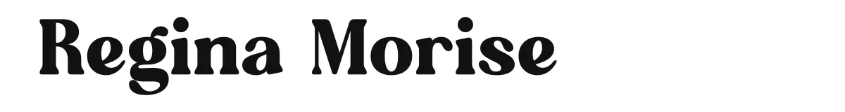 Regina Morise font preview