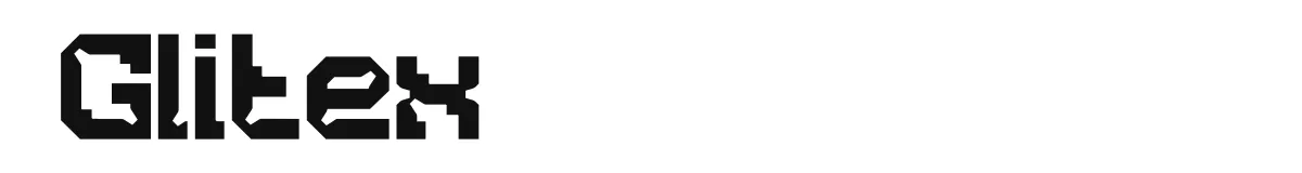 Glitex font preview