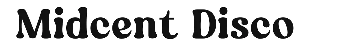 Midcent Disco font preview
