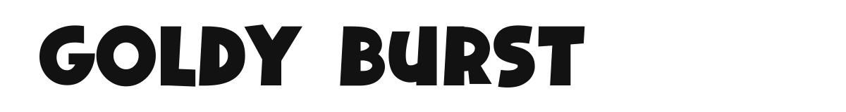 Goldy Burst font preview