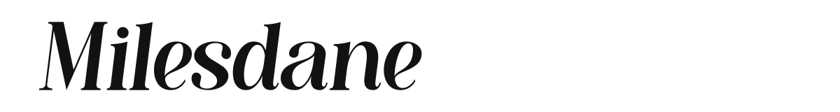 Milesdane font preview
