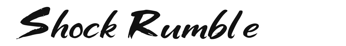 Shock Rumble original font preview