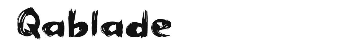 Qablade font preview