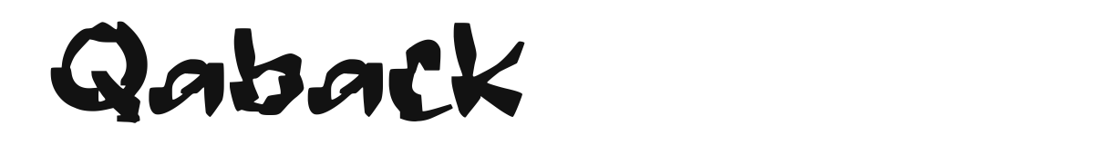 Qaback original font preview
