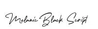 Melanic Black Script