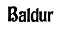 Baldur original font preview