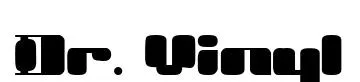 Dr. Vinyl original font preview