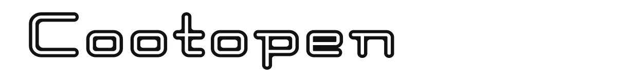 Cootopen original font preview