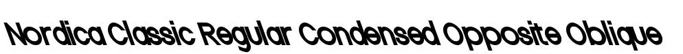 Nordica Classic Regular Condensed Opposite Oblique