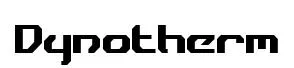 Dynotherm original font preview