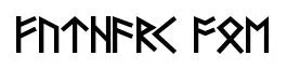 Futhark AOE original font preview