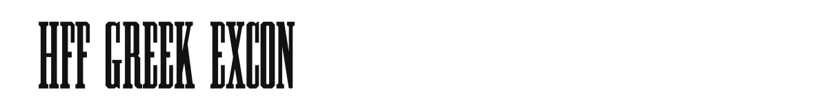 HFF Greek ExCon font preview