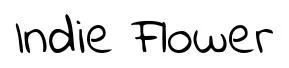 Indie Flower original font preview