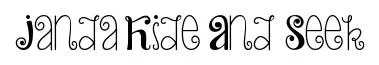 Janda Hide And Seek original font preview