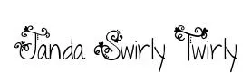 Janda Swirly Twirly original font preview