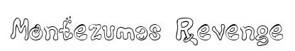 Montezumas Revenge original font preview