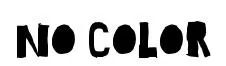 No Color original font preview