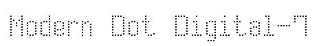 Modern Dot Digital-7 original font preview