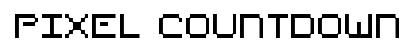 Pixel Countdown original font preview