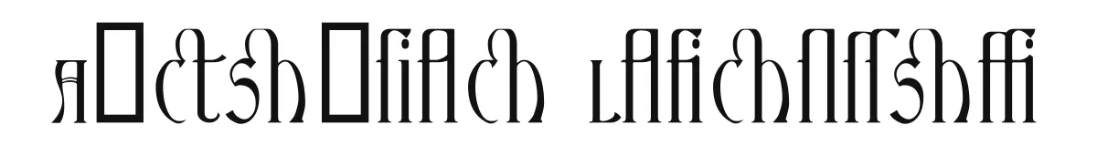 Ambrosia Ligature original font preview