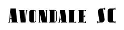 Avondale SC original font preview