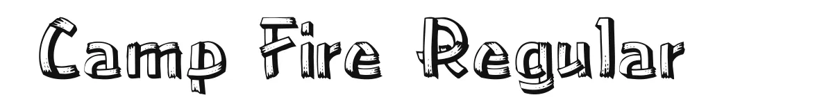 Camp Fire Regular original font preview