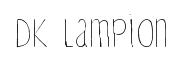 DK Lampion original font preview