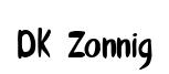 DK Zonnig original font preview