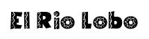El Rio Lobo original font preview
