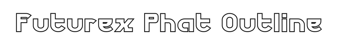 Futurex Phat Outline original font preview