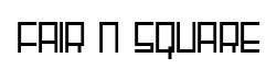Fair N Square original font preview