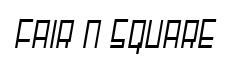 Fair N Square Fairnsquare Condensed Italic preview