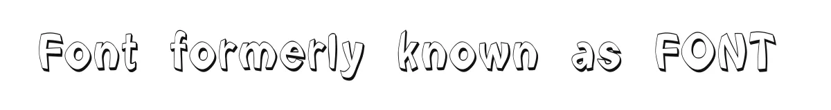 Font formerly known as FONT original font preview