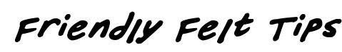 Friendly Felt Tips Italic preview