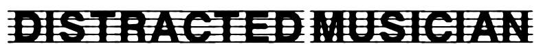 distracted musician original font preview