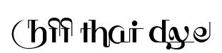 HFF Thai Dye original font preview
