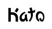 Kato original font preview