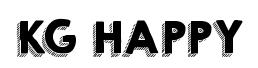 KG HAPPY original font preview