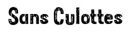 Sans Culottes original font preview