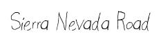 Sierra Nevada Road original font preview
