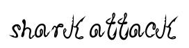 Shark Attack original font preview