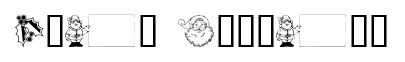 Xmas Clipart original font preview