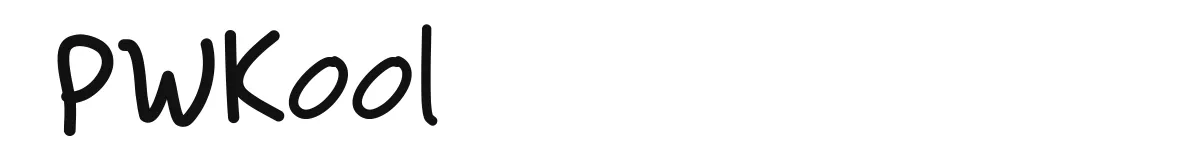 PWKool original font preview