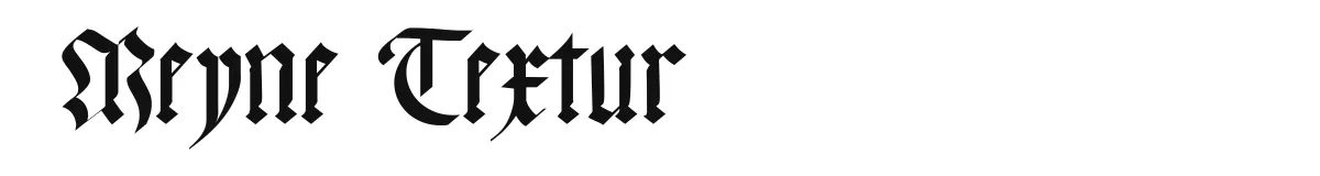 Meyne Textur font preview