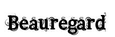 Beauregard original font preview