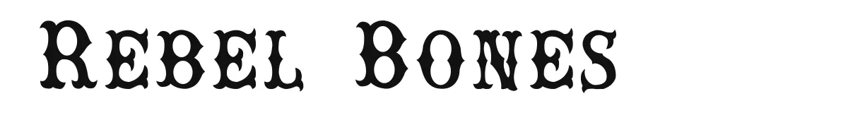 Rebel Bones font preview