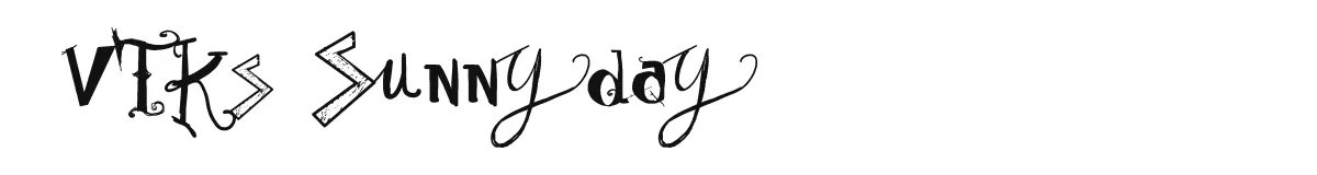 Vtks Sunny Day font preview