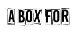 A Box For original font preview