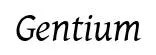 Gentium original font preview